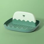 Supporto per coperchio per pentola, ripiano da cucina, staffa per riporre spatola, cucchiaio da zuppa, portabacchette(Verde)