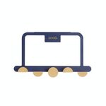 Porta in ferro gancio posteriore gancio appendiabiti gancio creativo bagno cucina gancio (blu)