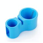 Grattugia a doppia testa multifunzionale a 2 pezzi con utensili da cucina per affilare (blu)