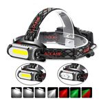 TG-TD113 T6 + COB CABINA USB CARICAMENTO USB Ruotatore multi-funzione bianco rosso e verde Tre sorgenti luminose Furgy (senza set di ricarica)