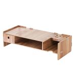 Ripiano per display LCD Ripiano per tastiera in legno Scaffale per scaffale da tavolo (ciliegio)