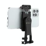 Staffa di supporto per morsetto ABS per telefono con ripresa verticale orizzontale girevole a 360 gradi PULUZ per iPhone, Galaxy, Huawei, Xiaomi, Sony, HTC, Google e altri smartphone (nero)