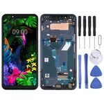 Schermo LCD per LG G8s ThinQ LMG810, LM-G810, LMG810EAW con digitalizzatore assemblaggio completo con cornice (nero)