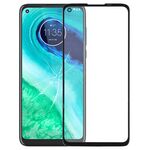 Lente in vetro esterno per schermo anteriore per Motorola Moto G8 XT2045-1 (nero)