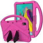 Custodia protettiva anti caduta per Galaxy Tab S5e T720 / T725 EVA con supporto (rosa rossa)