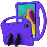 Custodia protettiva anti caduta per Galaxy Tab S5e T720 / T725 EVA con supporto (viola)