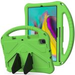 Custodia protettiva anti caduta per Galaxy Tab S5e T720 / T725 EVA con supporto (verde)