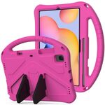 Per Galaxy Tab S6 Lite P610 / P615 Guscio protettivo anti caduta piatto EVA con supporto (RoseRed)