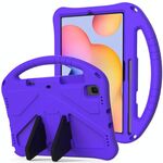 Per Galaxy Tab S6 Lite P610 / P615 Guscio protettivo anti caduta piatto EVA con supporto (viola)