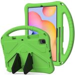 Custodia protettiva anti caduta per Galaxy Tab S6 Lite P610 / P615 EVA con supporto (verde)