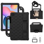 Per Galaxy Tab S6 Lite P610 / P615 serie Diamond Series EVA Anti-caduta Anti-caduta antiurto Antiurto Protezione Custodia con supporto e cinturino (nero)