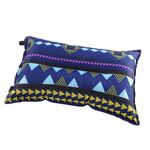 Cuscini gonfiabili automatici stile etnico portatile Tenda da campeggio esterna Attrezzatura da campeggio Cuscini da viaggio per auto (strisce blu navy)