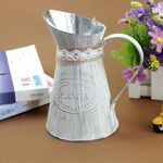 2 pezzi secchio di fiori in ferro invecchiato retrò fiore decorazione negozio di fiori fatti a mano corda di canapa ferro vaso di fiori