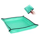 2 pz 100x100 cm PE a casa giardinaggio piantatura operazione opaco mat verde pianta cambiando pentola miscelazione del terreno impermeabile impermeabile