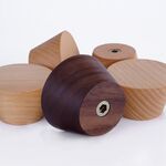 Gancio appiccicoso resistente senza chiodi da parete in legno massello da 5 pezzi