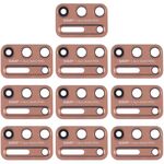 Obiettivo fotocamera posteriore 10 PC per Motorola Moto G9 Plus XT2087-1 (oro)