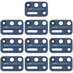 Obiettivo fotocamera posteriore 10 PC per Motorola Moto G9 Plus XT2087-1 (blu)