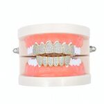 Accessori per Halloween Bretelle hip-hop con zirconi micro-intarsiati, colore: abito dorato