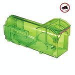 Trappola per topi in plastica a gabbia corta Gabbia umana per catturare i topi vivi (verde)