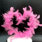 5 pezzi Varietà di decorazioni per dolci con torta di piume rosa