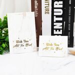 100 PCS Biglietto di auguri abbronzante San Valentino Biglietto di ringraziamento per il compleanno del negozio di fiori