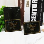 100 PCS Biglietto di auguri abbronzante per San Valentino Biglietto di ringraziamento per il compleanno del negozio di fiori (grazie mille)