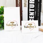 100 PCS Biglietto di auguri abbronzante San Valentino Biglietto di ringraziamento per il compleanno del negozio di fiori (ti tengo nel cuore per sempre)