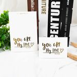 100 PCS Biglietto di auguri abbronzante San Valentino Biglietto di ringraziamento per il compleanno del negozio di fiori (Tu sei il mio amore, il mio angelo)