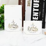 100 PCS Biglietto di auguri abbronzante San Valentino Biglietto di ringraziamento per il compleanno del negozio di fiori (buon compleanno)