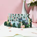 Biglietto di ringraziamento tridimensionale da 2 pezzi Biglietto d'auguri per il giorno del ringraziamento dell'insegnante