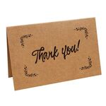 15 PCS Vintage Kraft Paper Simple Blessing Message Card Holiday Universal Thank You Card (16)