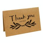 15 PCS Vintage Kraft Paper Simple Blessing Message Card Holiday Universal Thank You Card (18)