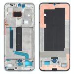 Piastra con cornice centrale originale per Xiaomi Mi 10 Lite 5G / Mi 10 Youth 5G M2002J9G (argento)