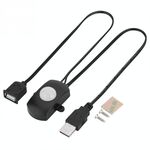 DC 5V / 12V / 24V USB Corpo Interruttore sensore di movimento PIR a infrarossi Interruttore rilevatore di movimento umano per striscia luminosa a LED (nero)