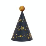 20 pezzi Cappello di compleanno con pallina di pelo con paillettes Forniture per feste di compleanno Cappello di carta da vestire, Colore: 1 palla verde con gemme
