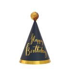 20 pezzi Cappello di compleanno con pallina di pelo con paillettes Forniture per feste di compleanno Cappello di carta da vestire, Colore: 2 palline flash verdi