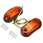 Luce di posizione laterale ovale per rimorchio per camion da 10-30 V (arancione)