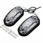 Luce di posizione laterale ovale per rimorchio per camion da 10-30 V (bianca)
