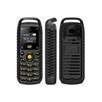 Mini B25 Headphone Mobile Phone, Hands Free Bluetooth Dialer Headphone, MP3 Music, Dual SIM, Network: 2G (Black)