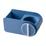 Ripiani per WC con punzonatura gratuita per asciugacapelli (blu)
