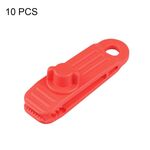 10 pezzi tenda da campeggio esterna tenda antivento clip tenda aggiuntiva punto di trazione clip in plastica clip di fissaggio per telo antipioggia, colore: clip B (rosso)
