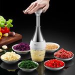 304 in acciaio inox pressatura tritacarne multifunzionale per uso domestico tagliaverdure martellante aglio