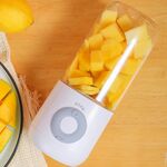 Spremiagrumi per uso domestico multifunzione con ricarica elettrica multifunzione portatile USB (bianco)