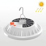 V62 Solar Power 120 LED UFO Ricaricabile Light Light Emergency Lampadina per lampadina all'aperto Camping Night Market Stall Light