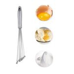 2 pezzi frusta manuale in acciaio inossidabile perline di vetro frusta per uova da cucina per uso domestico strumenti di cottura a mano tipo C 10 pollici