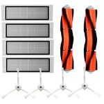10 in 1 spazzola di spazzatura del robot + spazzola laterale + filtro per Xiaomi / Generazione di pietra / di seconda generazione