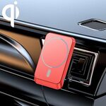 JJT-969 15W Max Output Magnetico Car Caricabatterie wireless (rosso)
