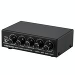 Mixer a 3 canali Amplificatore stereo anteriore Regolatore alti / medi / bassi, alimentatore USB 5V, spina USA