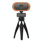C11 2K Qualità delle immagini HD senza distorsione 360 ​​gradi Ruota il microfono integrato Suono Webcam nitida con treppiede (arancione)