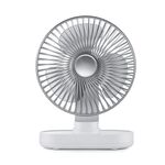 D77 Desktop Automatic Shaking hHead Fan Mute Portable Home Office Dormitory USB Fan (Ivory)